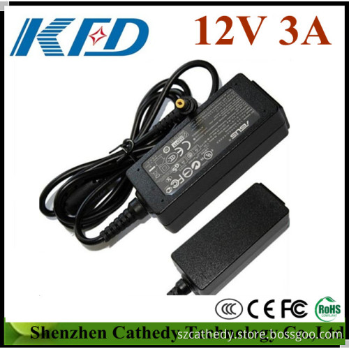 36W 12V 3A Laptop Notebook AC Adapter Charger for Asus Eee PC 900 900A 900ha 901 1000 1000h